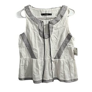 New Zara Basics Peplum Top